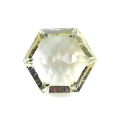 YELLOW CITRINE SPENDOR CUT HEXAGON (DES#76) (C-4) 12MM 6.40 Cts.
