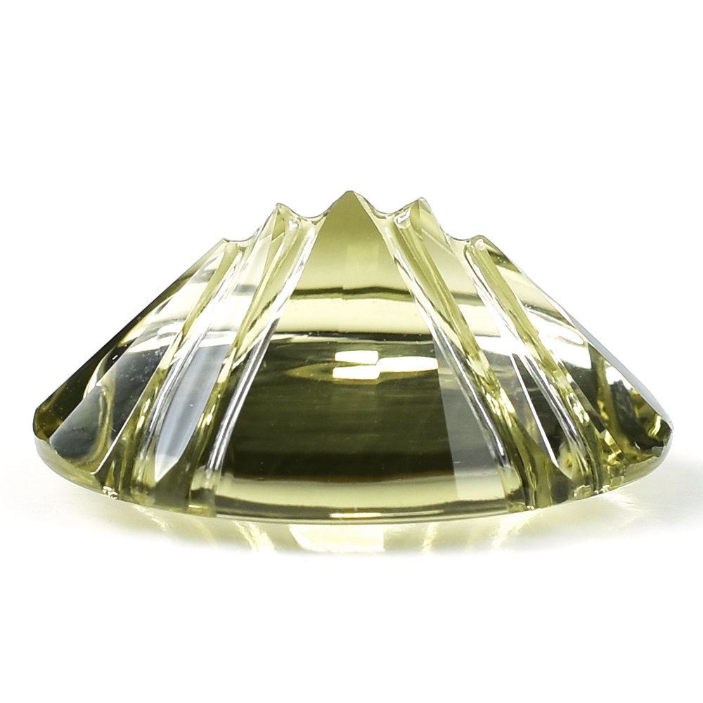 YELLOW CITRINE FLAT BUFFTOP X BACK OVAL (DES#113) 20X15MM (C-3) 13.35 Cts.