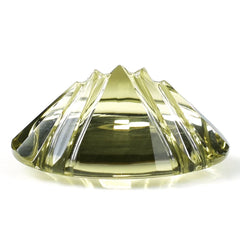 YELLOW CITRINE FLAT BUFFTOP X BACK OVAL (DES#113) 20X15MM (C-3) 13.35 Cts.