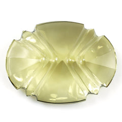 YELLOW CITRINE FLAT BUFFTOP X BACK OVAL (DES#113) 20X15MM (C-3) 13.35 Cts.