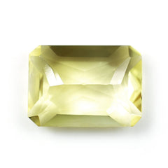 YELLOW CITRINE RADIANT CUT WITH OCTAGON TABLE (DES#1) (C-3) 14X10MM 6.2 Cts.