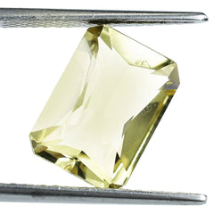 YELLOW CITRINE RADIANT CUT WITH OCTAGON TABLE (DES#1) (C-3) 14X10MM 6.2 Cts.