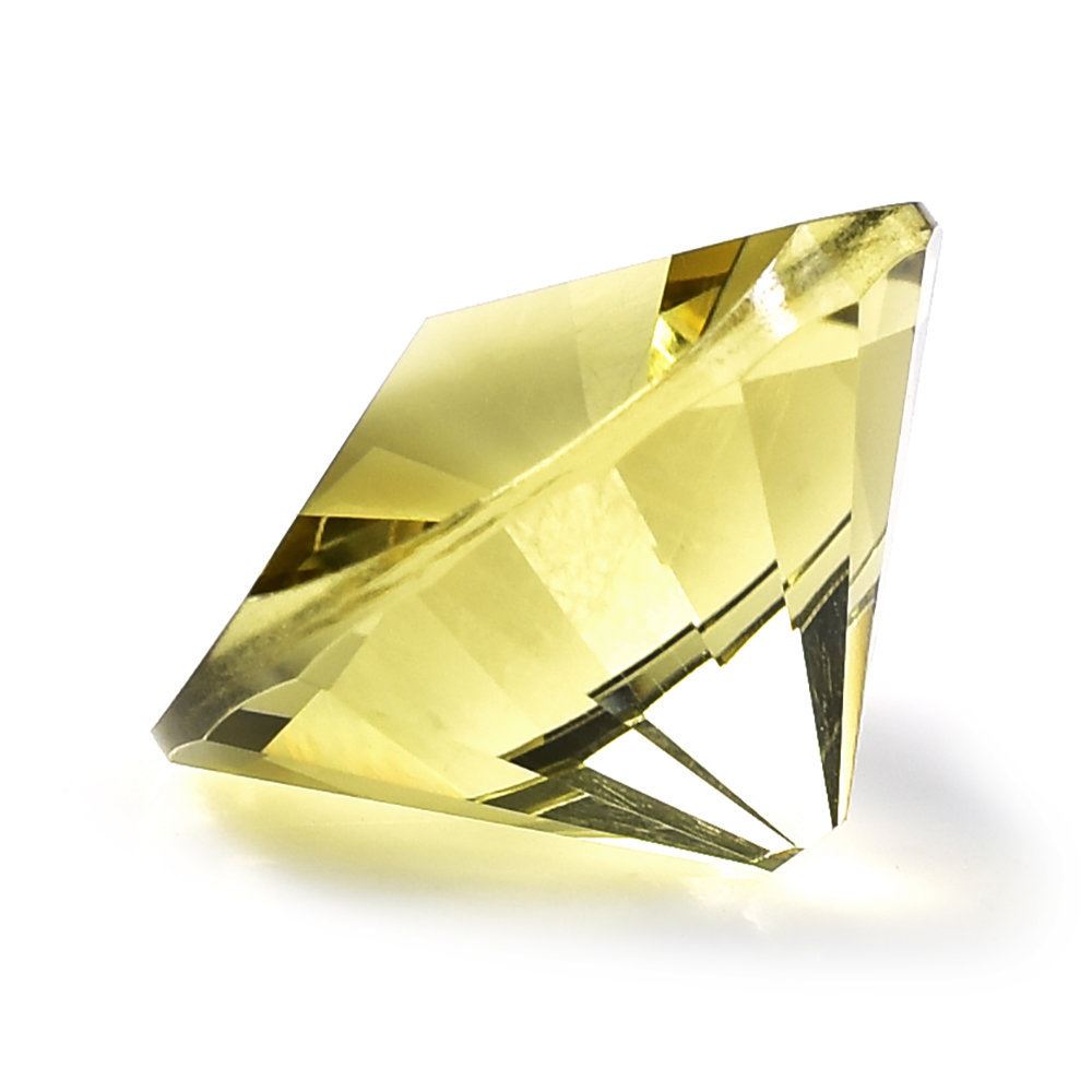 YELLOW CITRINE BINGO ROUND (DES#97) (C-3) 16MM 12.15 Cts.