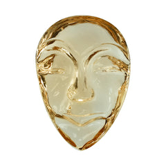 CITRINE (YELLOW) MASK (DES#157) (C-4) 21X15MM 13.58 Cts.