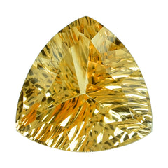 CITRINE (YELLOW) CONCAVE CUT TRILLION (DES#85) (C-4) 12MM 5.00 Cts.