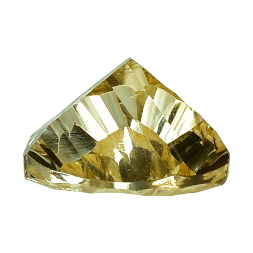 CITRINE (YELLOW) CONCAVE CUT TRILLION (DES#85) (C-4) 12MM 5.00 Cts.