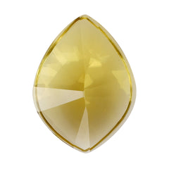 CITRINE (YELLOW) CARVED CHECKER TOP ONION (DES#68) (C-3) 16X12MM 5.69 Cts.