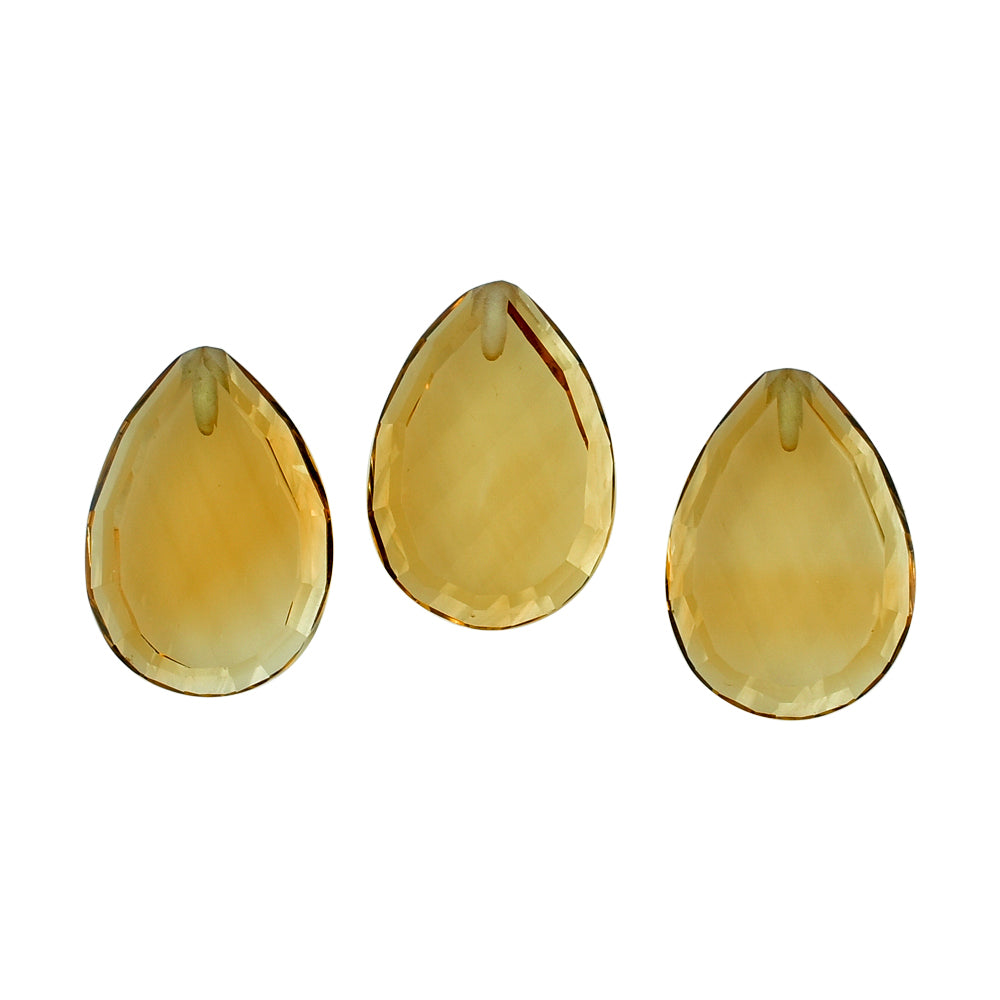 CITRINE (GOLDEN) CONCAVE PLATES (DES#16) (HALF DRILL) (C-2) 14X10MM 4.36 Cts.