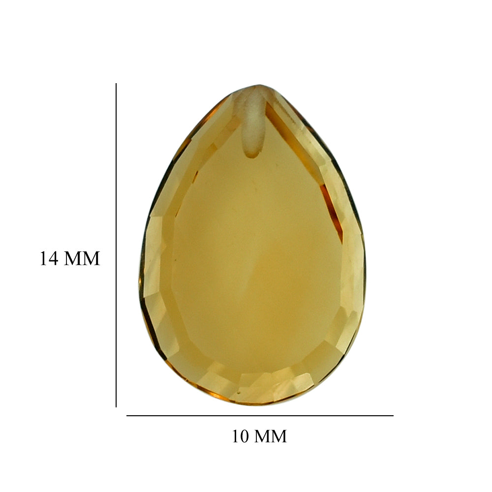 CITRINE (GOLDEN) CONCAVE PLATES (DES#16) (HALF DRILL) (C-2) 14X10MM 4.36 Cts.