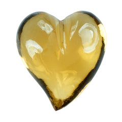 CITRINE (GOLDEN) SCARED HEARTS (DES#133) (HALF DRILL) (C-2) 17.50X16MM 17.31 Cts.