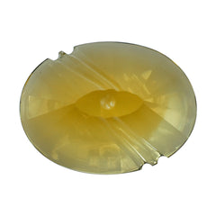 CITRINE (GOLDEN) FLAT BUFFTOP EVIL EYE OVAL (DES#112) (C-2) 20X15MM 15.23 Cts.