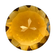 CITRINE (GOLDEN) CONCAVE CUT ROUND (DES#45) SUPER EXTRA) 6.50MM 0.9 Cts.