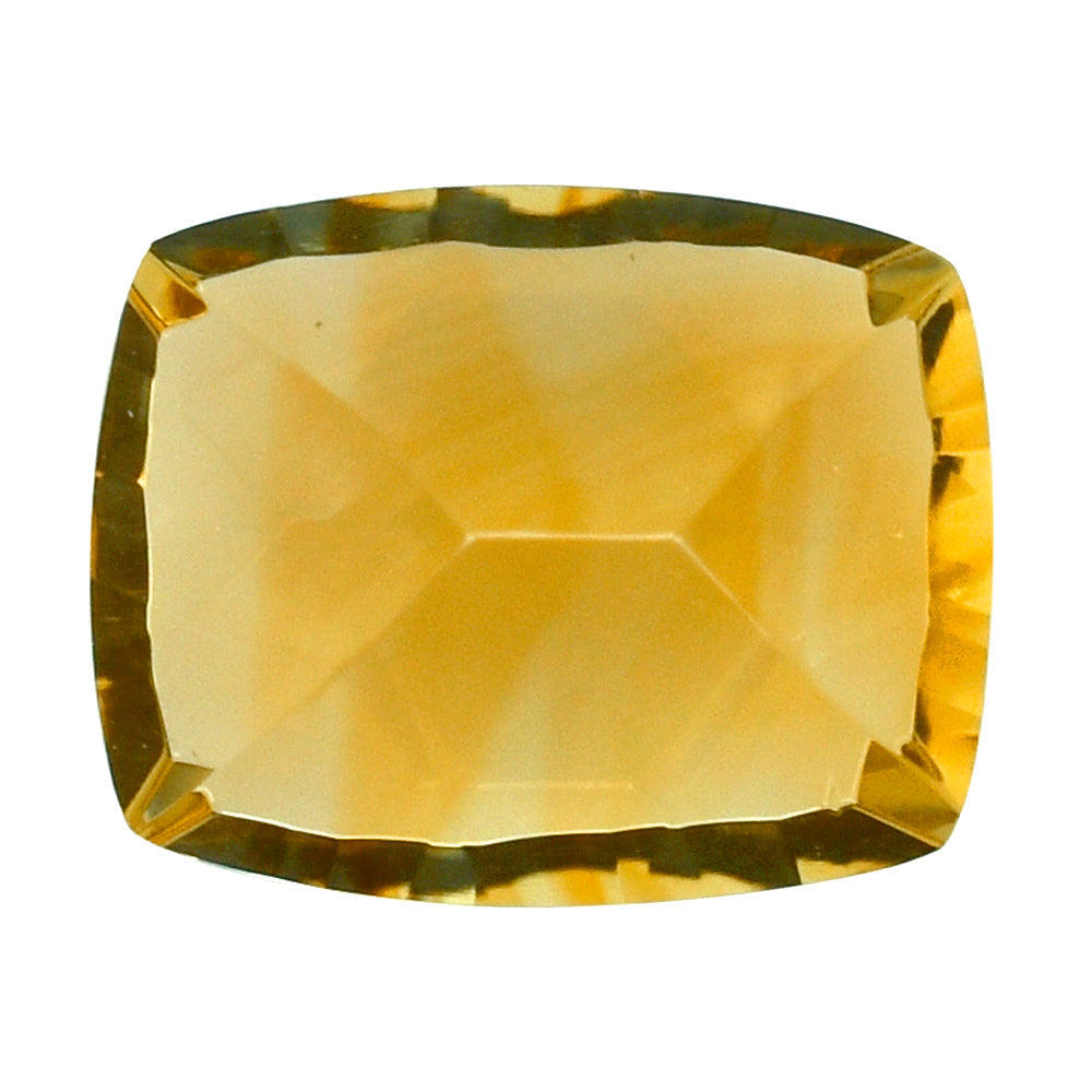 CITRINE (GOLDEN) CONCAVE CUT CUSHION (DES#71) (C-2) 10X8MM 2.70 Cts.