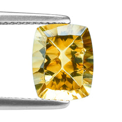 CITRINE (GOLDEN) CONCAVE CUT CUSHION (DES#71) (C-2) 10X8MM 2.70 Cts.