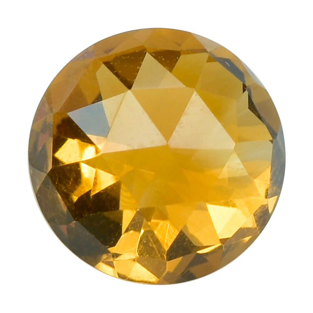 CITRINE (GOLDEN) HIGH DOME ROSE CUT ROUND (DES#17) (SUPER EXTRA) 12MM 6.51 Cts.