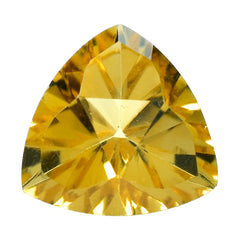 CITRINE (GOLDEN) TRIANGLE TOP DIAMOND CUT BACK TRILLION (DES#90) (C-2) 10MM 3 Cts.