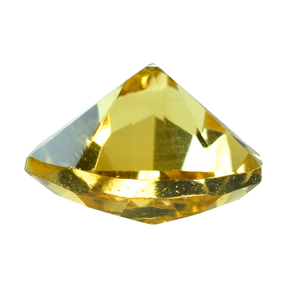 CITRINE (GOLDEN) TRIANGLE TOP DIAMOND CUT BACK TRILLION (DES#90) (C-2) 10MM 3 Cts.