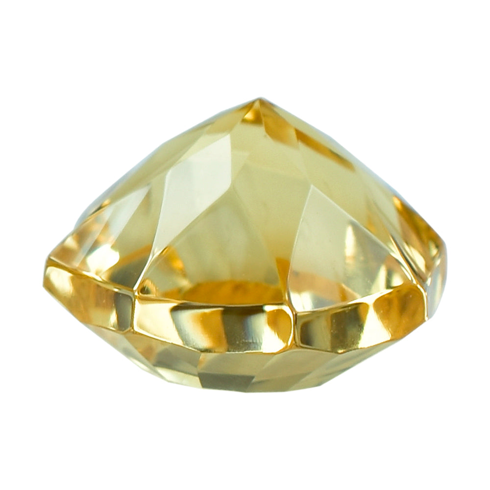 CITRINE (GOLDEN) NINETY CUT ROUND (DES#83) (C-2) 10MM 4.00 Cts.