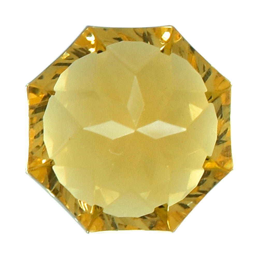 CITRINE (GOLDEN) NINETY CUT ROUND (DES#83) (C-2) 10MM 4.00 Cts.