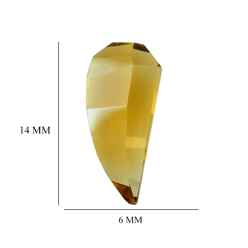 CITRINE (GOLDEN) LADY FINGER (DES#18) (C-1) 14X6MM 3.33 Cts.