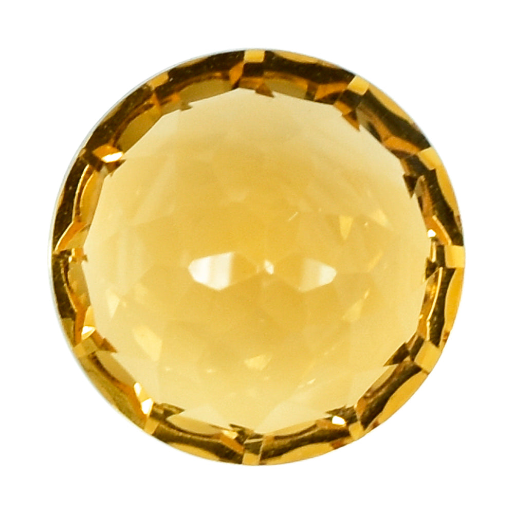 CITRINE (GOLDEN) NIRVANA CUT ROUND (DES#81) (C-1) 10MM 3.21 Cts.