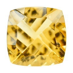 CITRINE (GOLDEN) LONG STEP CONCAVE CUT CUSHION (DES#88) (C-2) 9MM 2.75 Cts.