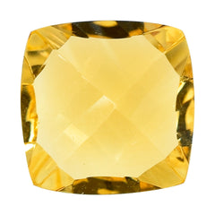 CITRINE (GOLDEN) LONG STEP CONCAVE CUT CUSHION (DES#88) (C-2) 9MM 2.75 Cts.