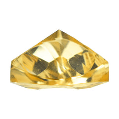 CITRINE (GOLDEN) LONG STEP CUT CONCAVE CUT TRILLION (DES#85) (C-2) 12MM 5.12 Cts.