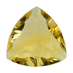 CITRINE (GOLDEN) LONG STEP CUT CONCAVE CUT TRILLION (DES#85) (C-2) 12MM 5.12 Cts.