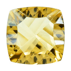 CITRINE (GOLDEN) CONCAVE CUT CUSHION (DES#71) (C-2) 9MM 2.43 Cts.