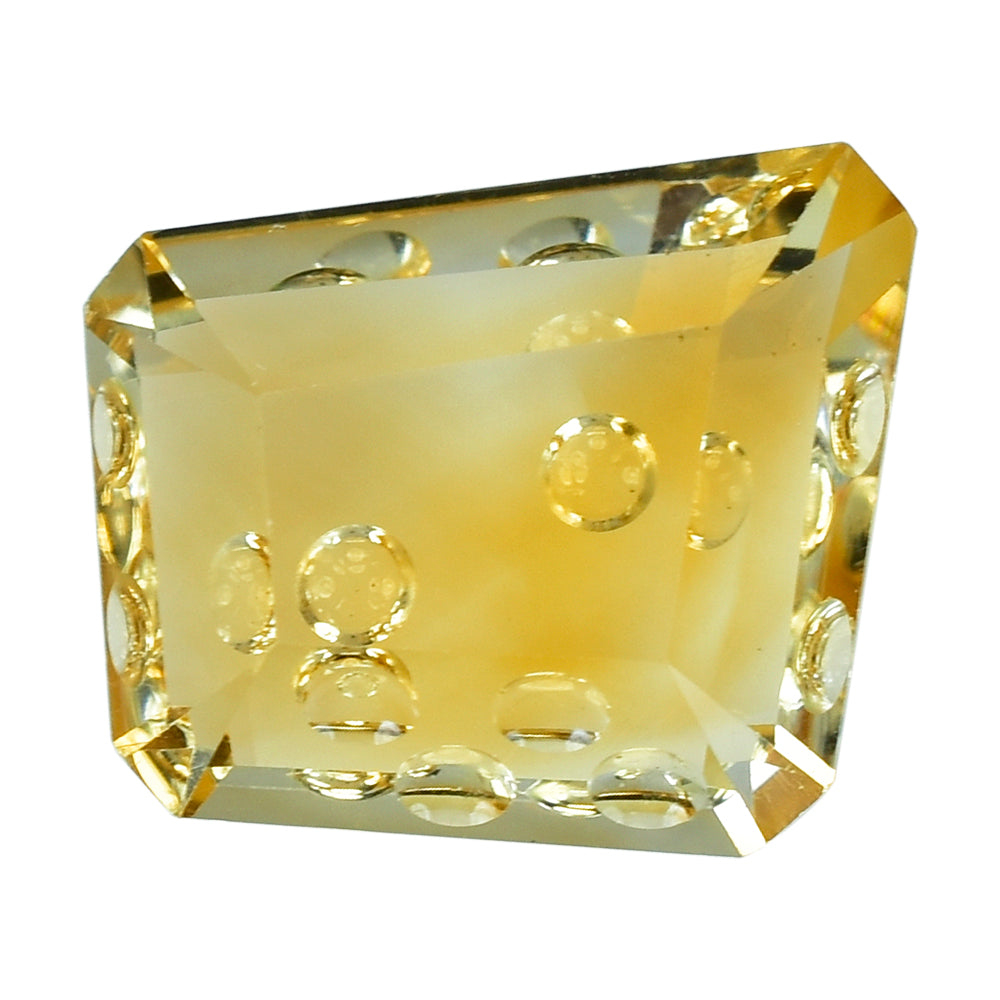 CITRINE (GOLDEN) CHEESE CUT (DES#59) (C-2) 18.50X16X15.50X13MM 14.71 Cts.