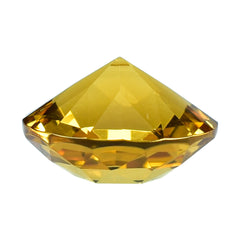 CITRINE (GOLDEN) HIGH DOME ROSE CUT ROUND (DES#17) (C-1) 10MM 3.25 Cts.