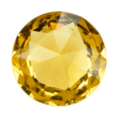 CITRINE (GOLDEN) HIGH DOME ROSE CUT ROUND (DES#17) (C-1) 10MM 3.25 Cts.