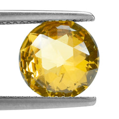 CITRINE (GOLDEN) HIGH DOME ROSE CUT ROUND (DES#17) (C-1) 10MM 3.25 Cts.