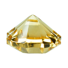 CITRINE (GOLDEN) CONCAVE NINETY CUT CUSHION (DES#22) (C-2) 8MM 1.86 Cts.