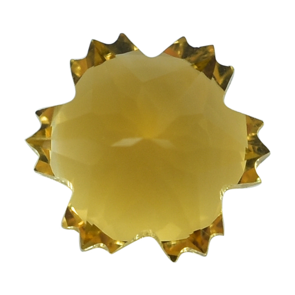 CITRINE (GOLDEN) CUT SNOWFLAKE SHAPE 8.00MM (C-2) (THICKNESS :-6.00MM) 2.06 Cts.