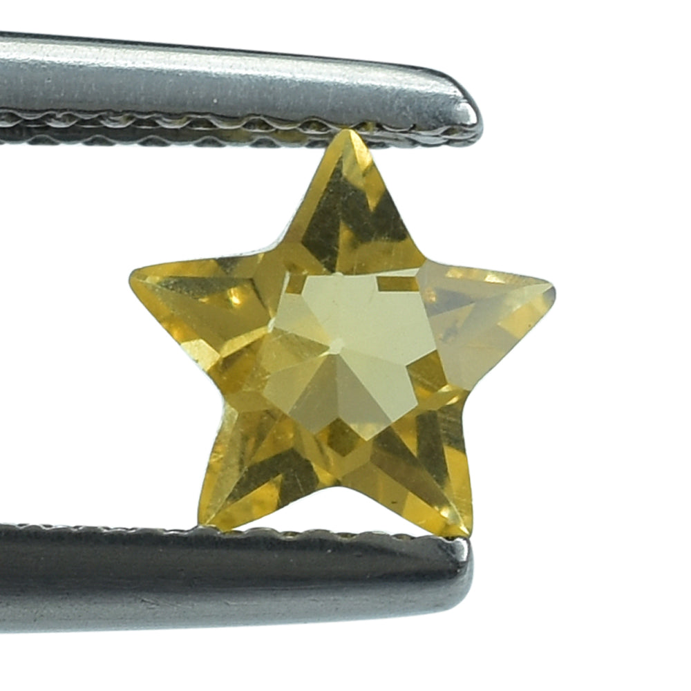 CITRINE (GOLDEN) CUT STAR (C-2) 6MM (THICKNESS :-3.90-4.30MM) 0.67 Cts.