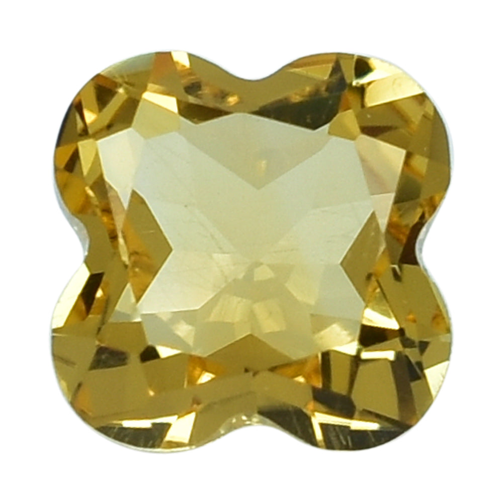 CITRINE (GOLDEN) CUT CLOVER (C-2) 6MM (THICKNESS :-3.60-4.00MM) 0.97 Cts.