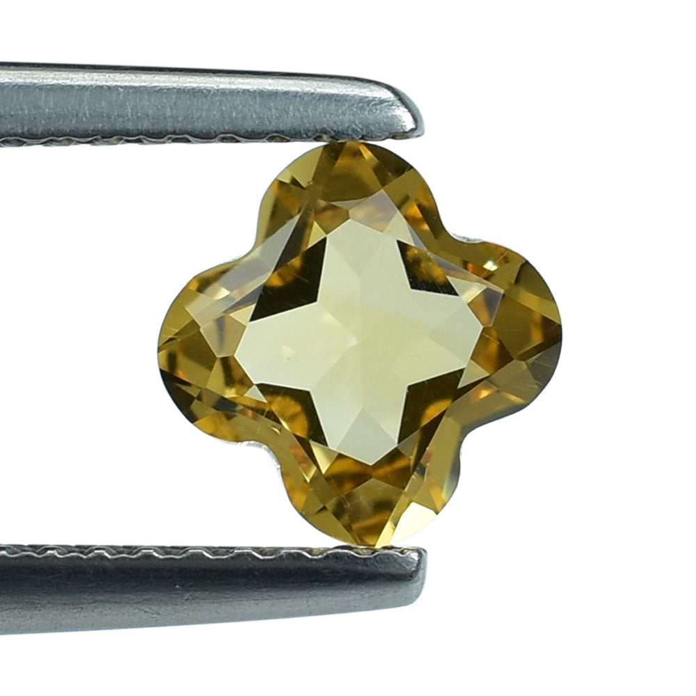 CITRINE (GOLDEN) CUT CLOVER (C-2) 6MM (THICKNESS :-3.60-4.00MM) 0.97 Cts.