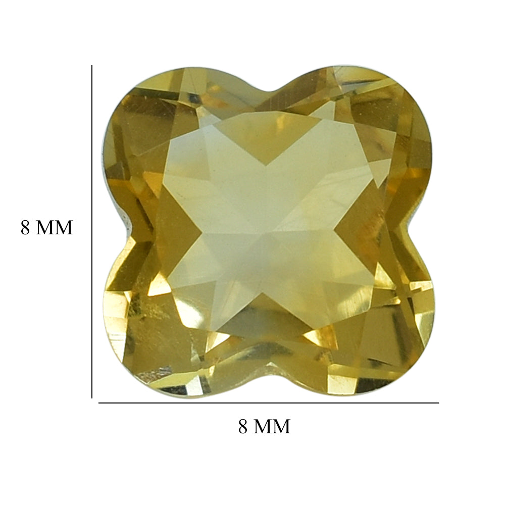 CITRINE (GOLDEN) CUT CLOVER (C-2) 8MM (THICKNESS :-4.80-5.20MM) 2.12 Cts.