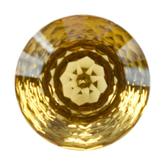 CITRINE (ORANGE) NIRWANA CUT ROUND (DES#81) 14MM 8.10 Cts.