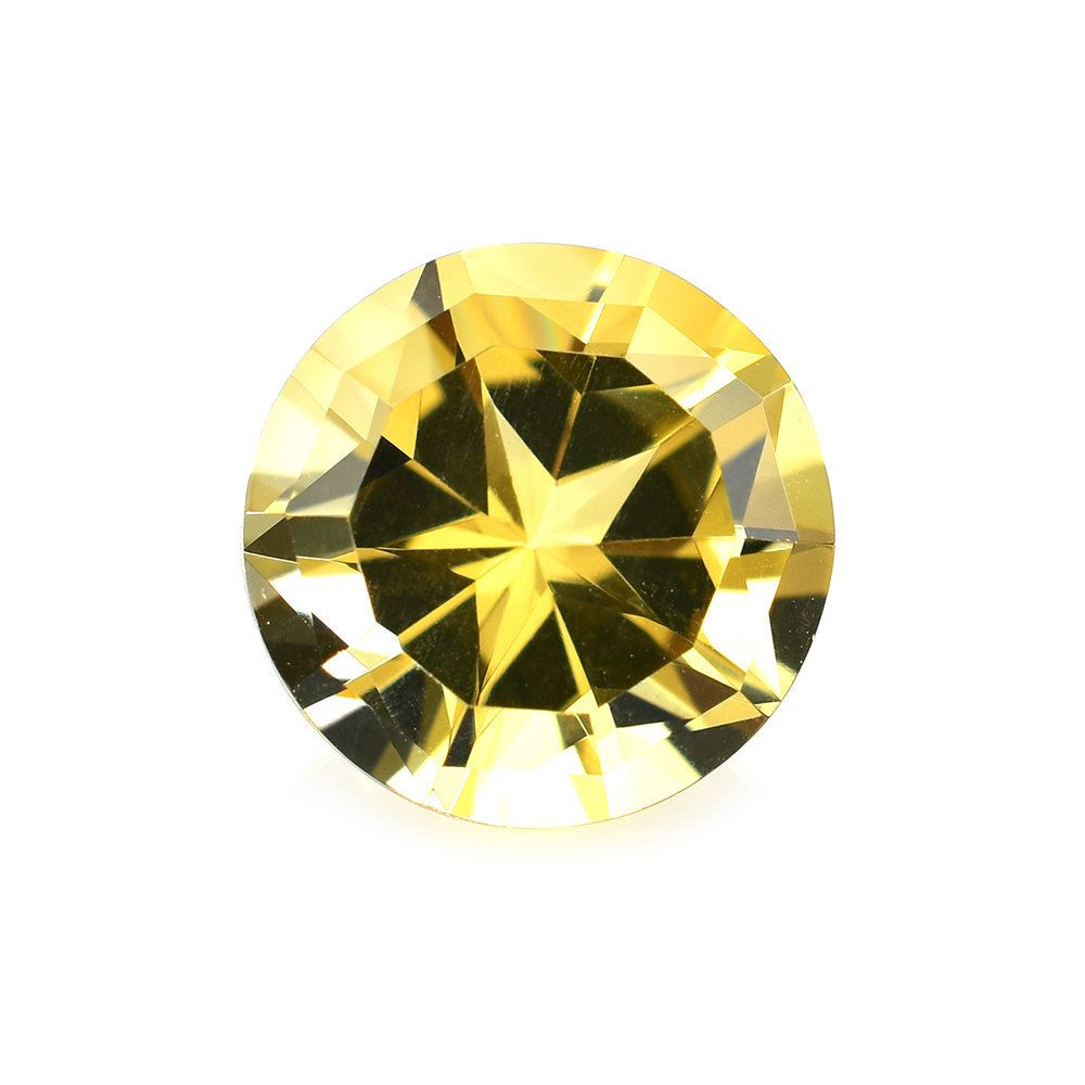 YELLOW CITRINE STAR CUT ROUND (NORMAL) 10.00MM 3.48 Cts.