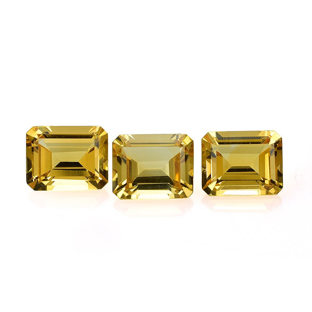 GOLDEN CITRINE STEP CUT OCTAGON (C-1/CLEAN) 10.00X8.00 MM 3.15 Cts.