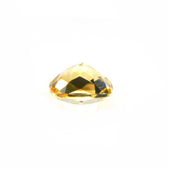 GOLDEN CITRINE CHECKER CUT CUSHION SRC (C-3)(CLEAN) 10.00X10.00 MM 3.86 Cts.