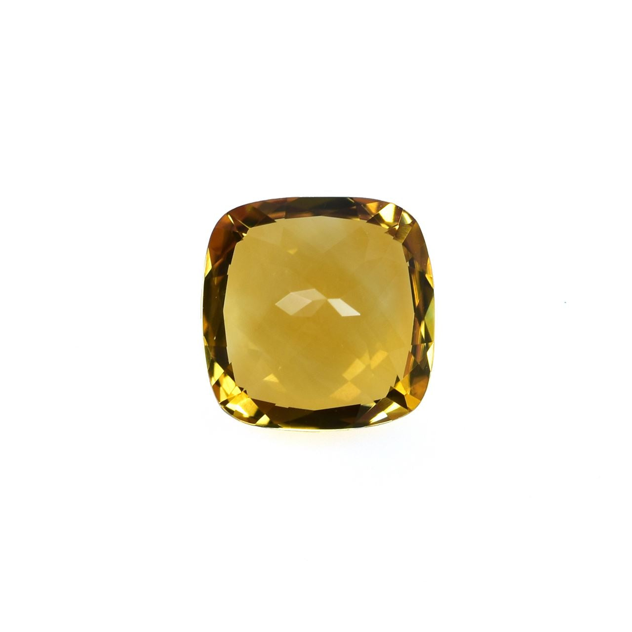 GOLDEN CITRINE CUT CUSHION SRC (C-1)(CLEAN) 10.00X10.00 MM 3.92 Cts.