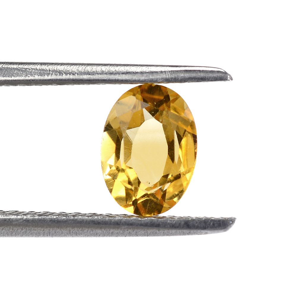 GOLDEN CITRINE CUT OVAL (CULLET REMOVE) 7X5MM 0.60 Cts.