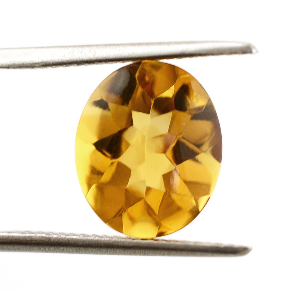 GOLDEN CITRINE BUFFTOP OVAL 11.50X9.50MM 3.96 Cts.