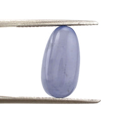 NATURAL AFRICAN BLUE CHALCEDONY PLAIN OLIVE 15X8MM7.49Cts.