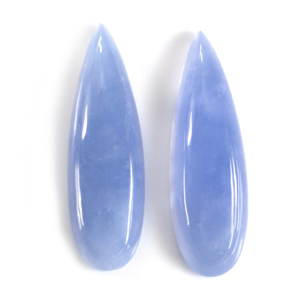 AFRICAN CHALCEDONY PEAR CAB 26X8MM 8.09 Cts.