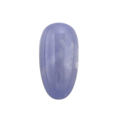 NATURAL AFRICAN BLUE CHALCEDONY PLAIN OLIVE 18X9MM 11.50Cts.